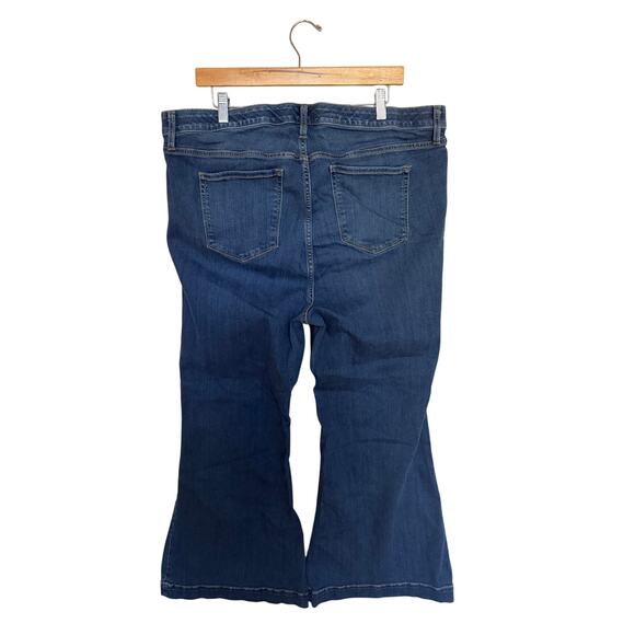 Torrid Sky High A-Line Flare High-Rise Jeans Women’s 20 Short Blue Denim Stretch - Picture 7 of 12